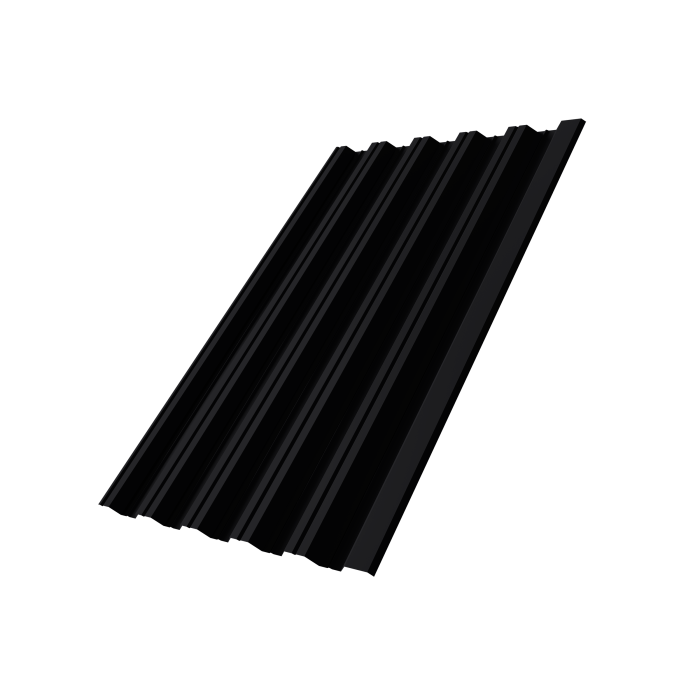 Профнастил НС35R Grand Line 0,5 Drap TX RAL 9005 черный