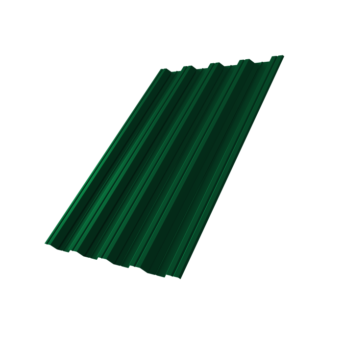 Профнастил НС44R 0,5 Satin Matt RAL 6005 зеленый мох