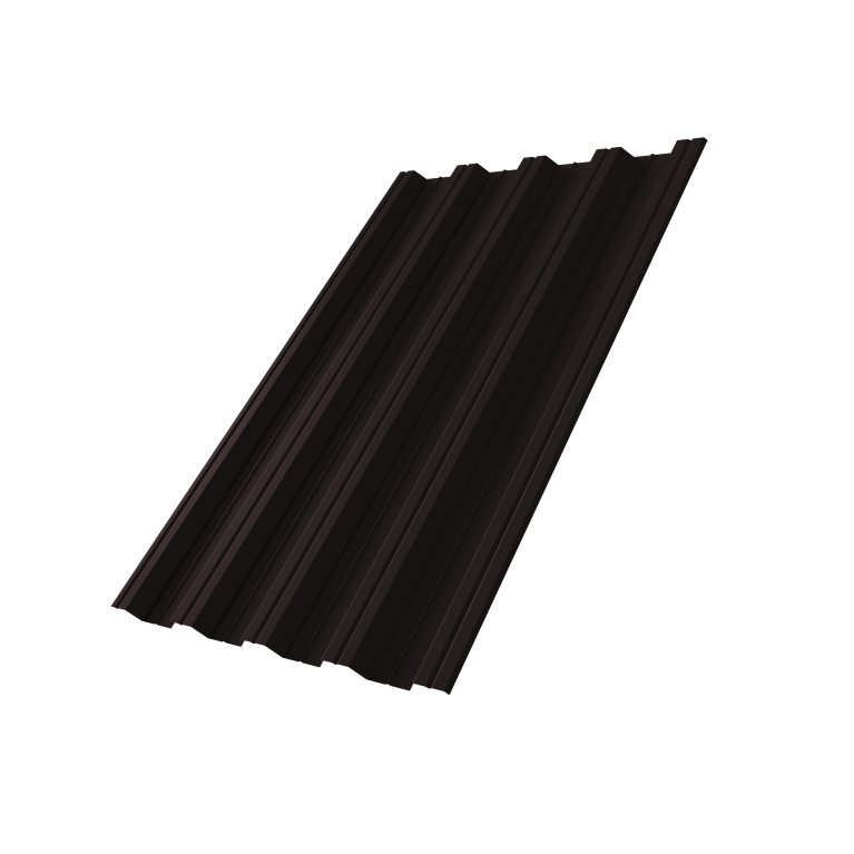 Профнастил НС44R 0,5 Satin Matt RAL 9005 черный