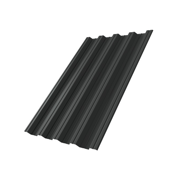 Профнастил НС44R 0,5 Satin Matt TX RAL 7016 антрацитово-серый