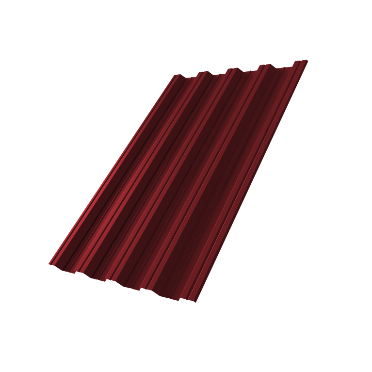 Профнастил НС44R 0,5 Satin RAL 3005 красное вино