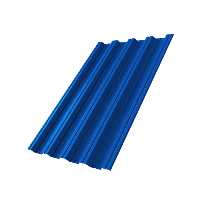 Профнастил НС44R 0,5 Satin RAL 5005 сигнальный синий