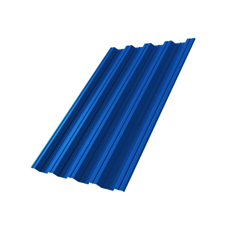 Профнастил НС44R 0,5 Satin RAL 5005 сигнальный синий