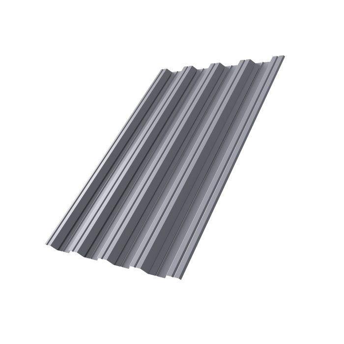 Профнастил НС44R 0,7 PE RAL 7004 сигнальный серый