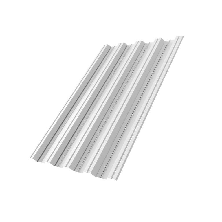 Профнастил НС44R 0,8 PE RAL 9003 сигнальный белый