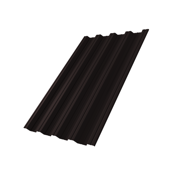 Профнастил НС44R Grand Line 0,5 PurPro Matt 275 RAL 9005 черный