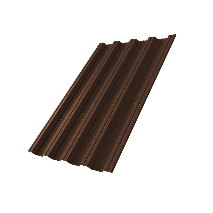 Профнастил НС44R Grand Line 0,5 Rooftop Бархат RAL 8017 шоколад