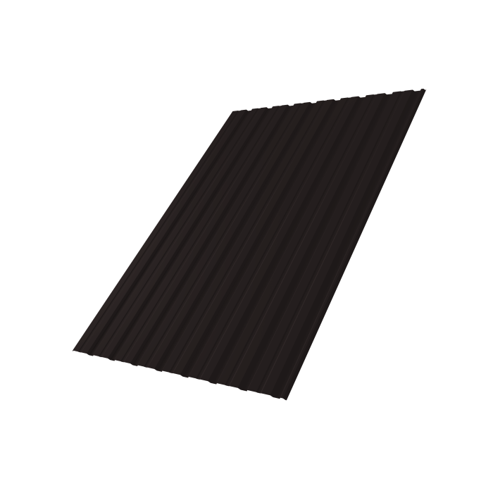 Профнастил С10R 0,4 PE-Matt-Double RAL 9005 черный