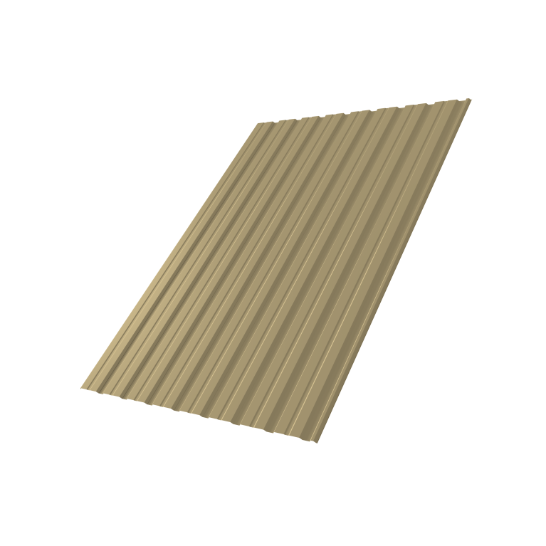 Профнастил С10R 0,45 PE RAL 1014 слоновая кость