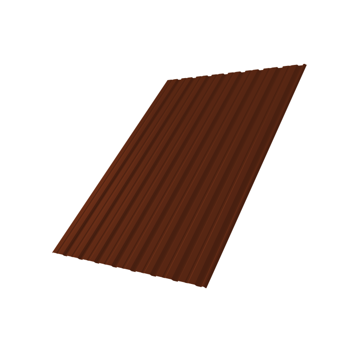 Профнастил С10R 0,45 PE RAL 3009 оксидно-красный