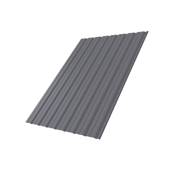 Профнастил С10R 0,45 PE с пленкой RAL 7004 сигнальный серый