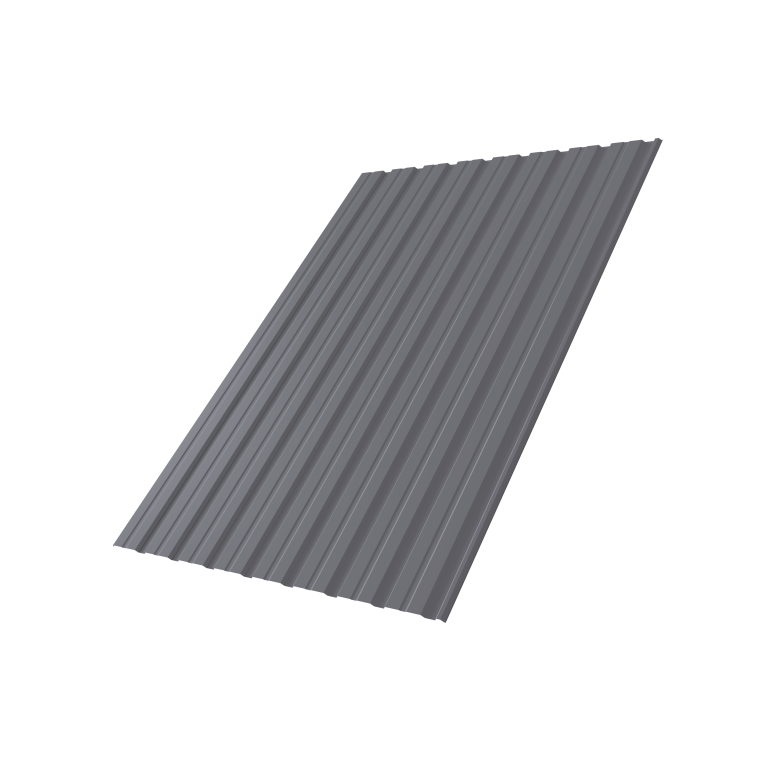 Профнастил С10R 0,5 PE RAL 7004 сигнальный серый