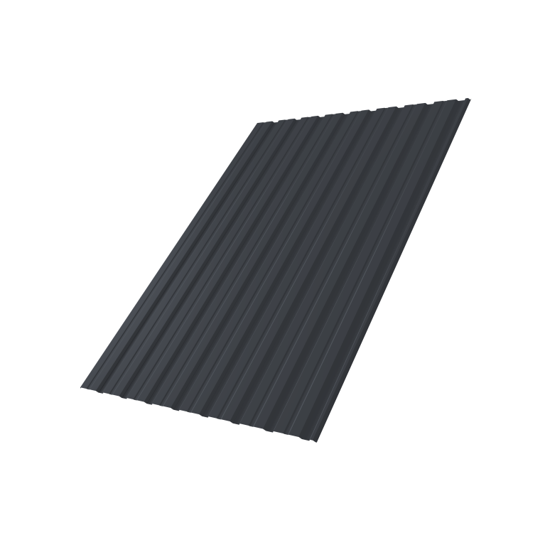 Профнастил С10R 0,5 Satin Matt TX RAL 7024 мокрый асфальт