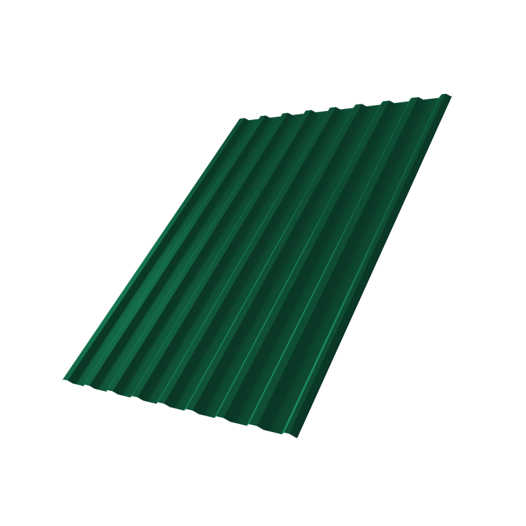 Профнастил С20R 0,45 Drap TX с пленкой RAL 6005 зеленый мох