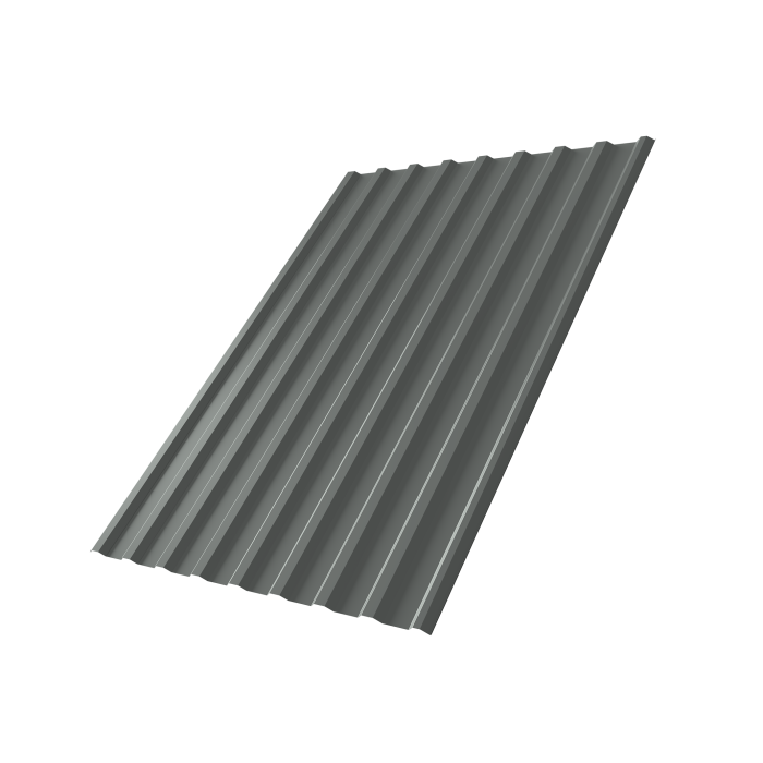 Профнастил С20R 0,45 PE RAL 7005 мышино-серый