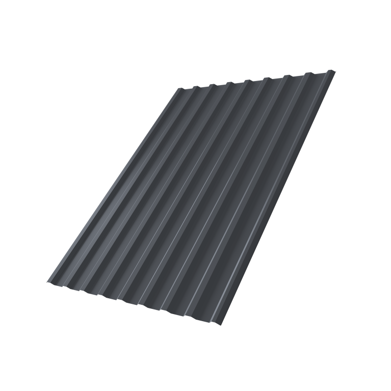 Профнастил С20R 0,5 Satin Matt TX RAL 7024 мокрый асфальт