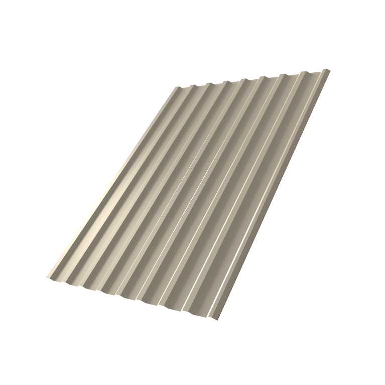 Профнастил С20R 0,5 Satin RAL 1015 светлая слоновая кость