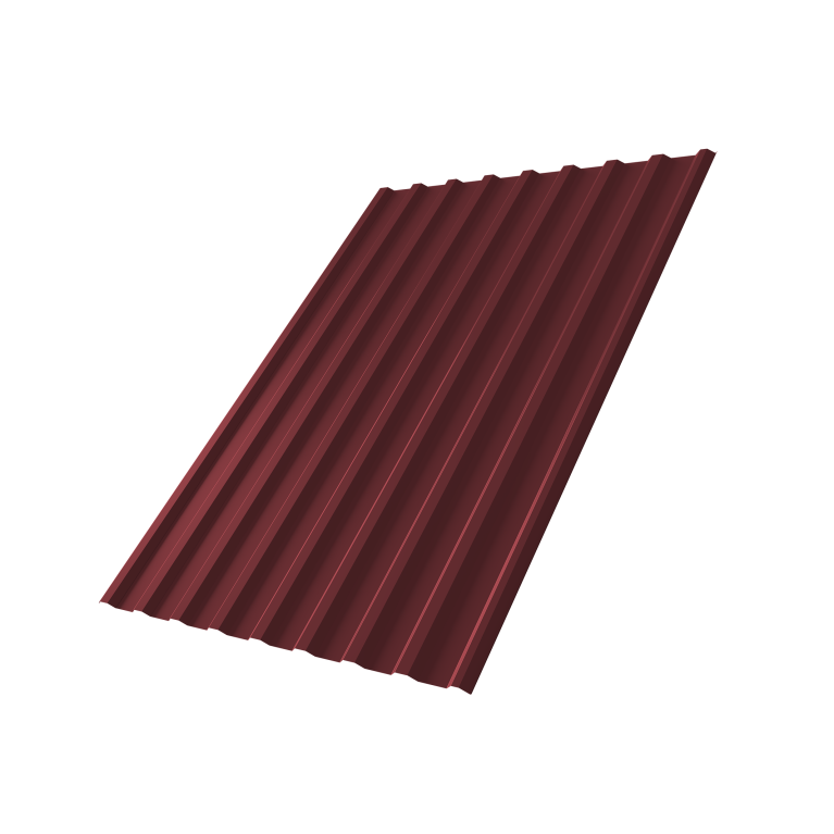 Профнастил С20R 0,5 Satin RAL 3005 красное вино
