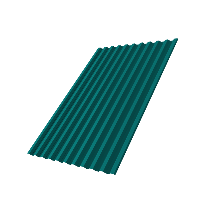 Профнастил С21R 0,45 PE RAL 5021 водная синь