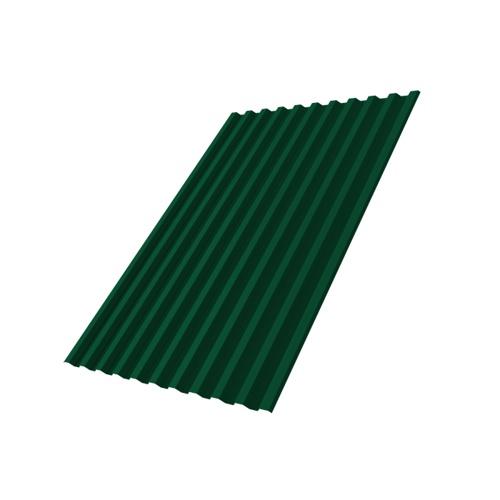 Профнастил С21R 0,5 PE RAL 6005 зеленый мох