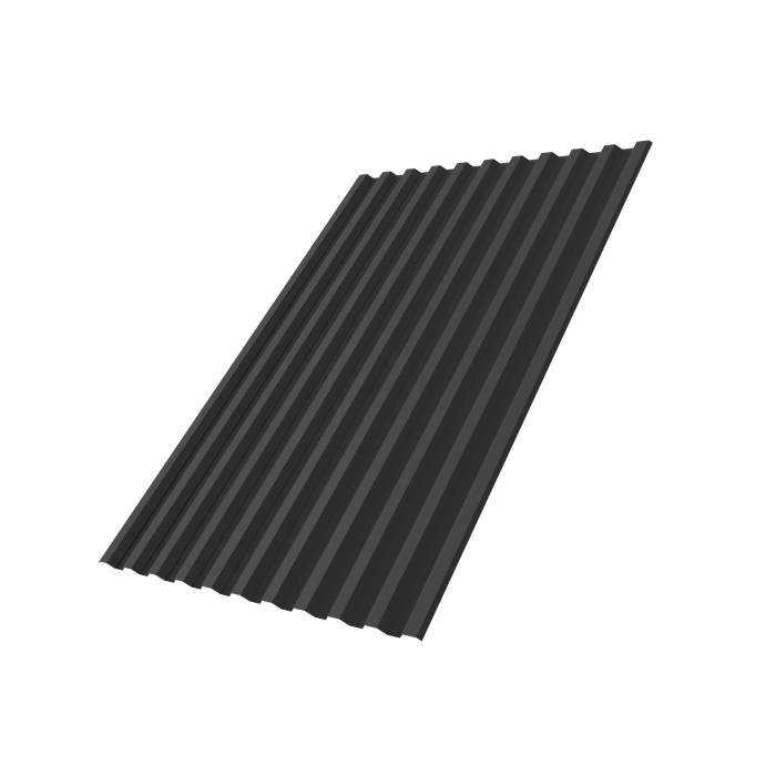 Профнастил С21R 0,5 Satin Matt TX RAL 7016 антрацитово-серый