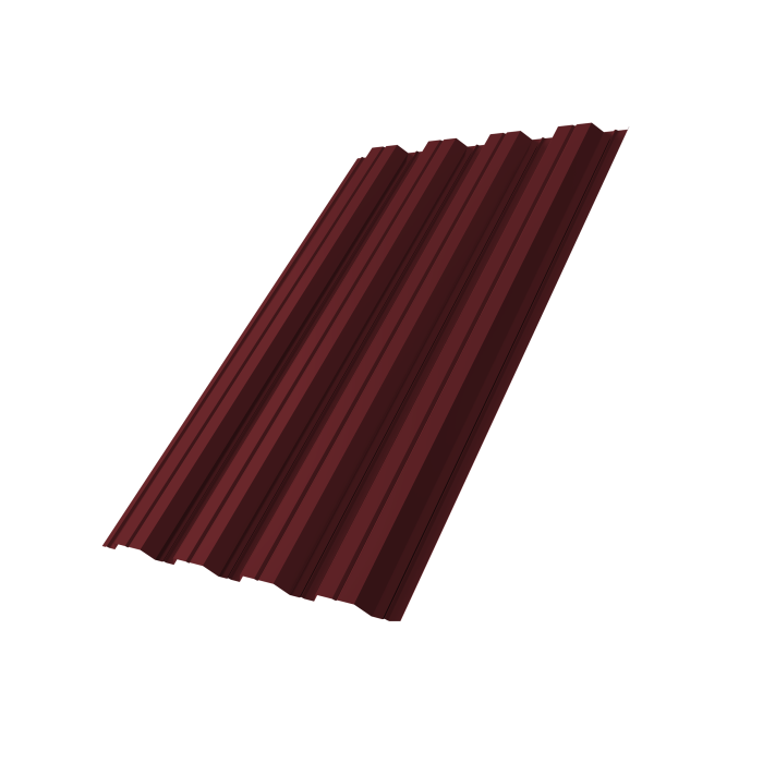Профнастил НС44A 0,5 Satin Matt RAL 3005 красное вино