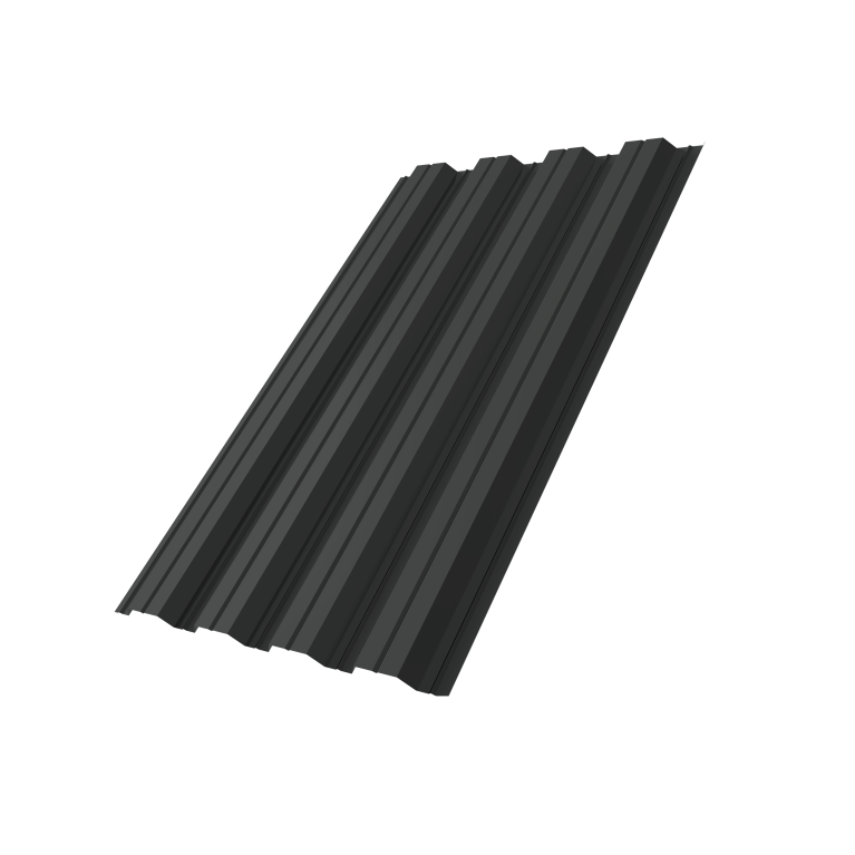 Профнастил НС44A 0,5 Satin Matt TX RAL 7016 антрацитово-серый