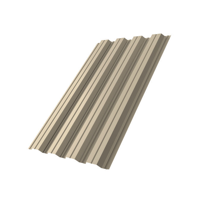 Профнастил НС44A 0,5 Satin RAL 1015 светлая слоновая кость