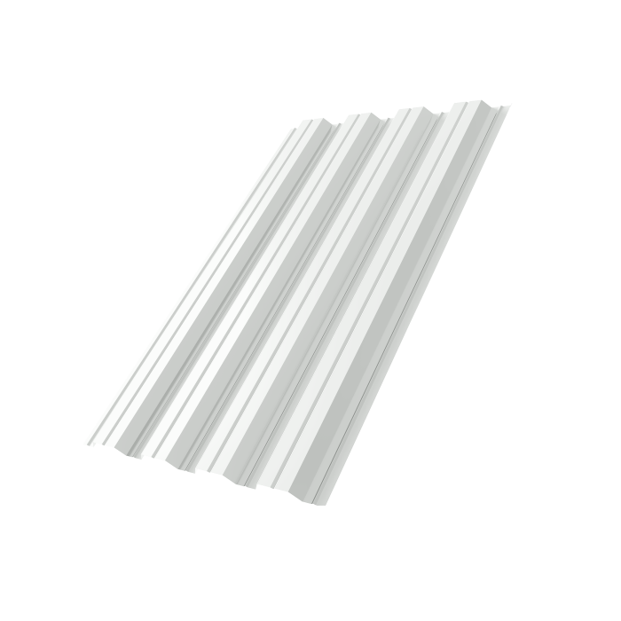 Профнастил НС44A 0,5 Satin RAL 9003 сигнальный белый