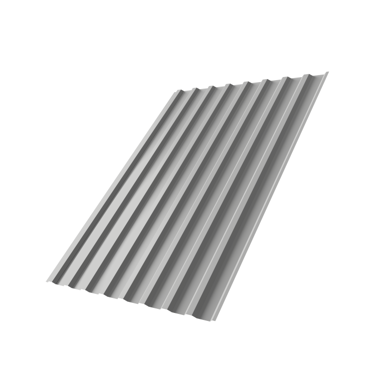 Профнастил С20B 0,45 Drap TX с пленкой RAL 7047 телегрей 4