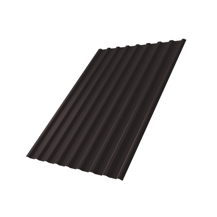 Профнастил С20R 0,4 PE-Matt-Double RAL 9005 черный