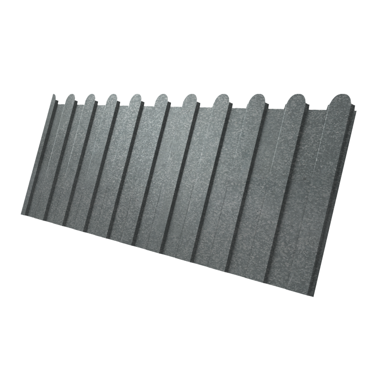 Профнастил С8A v01 фигурный 0,5 Zn