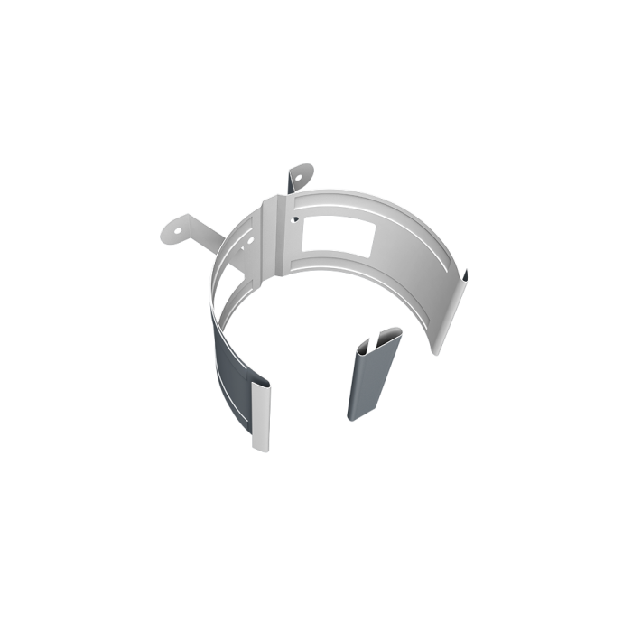 Крепление трубы круглой Ø90 на дерево Vortex Mix PE RAL 7024 мокрый асфальт