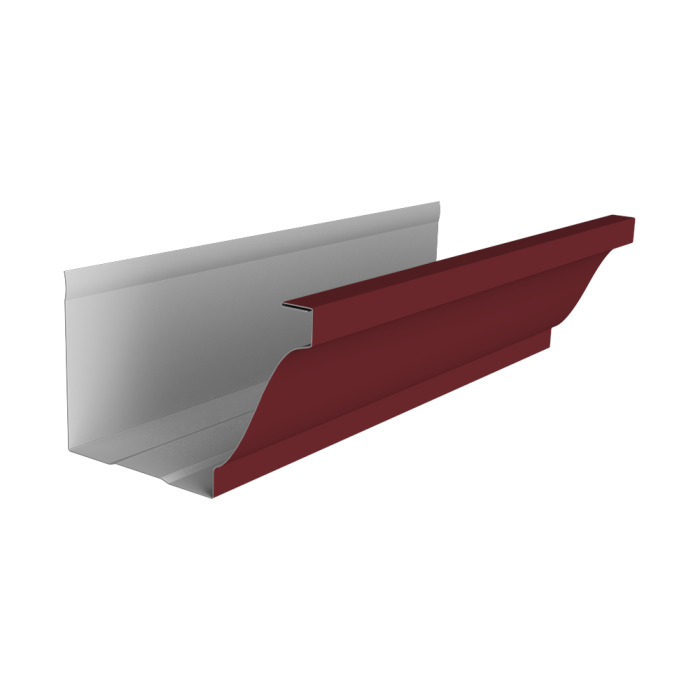 Желоб прямоугольный Vortex Lite 130мм 3м PE RAL 3005 красное вино