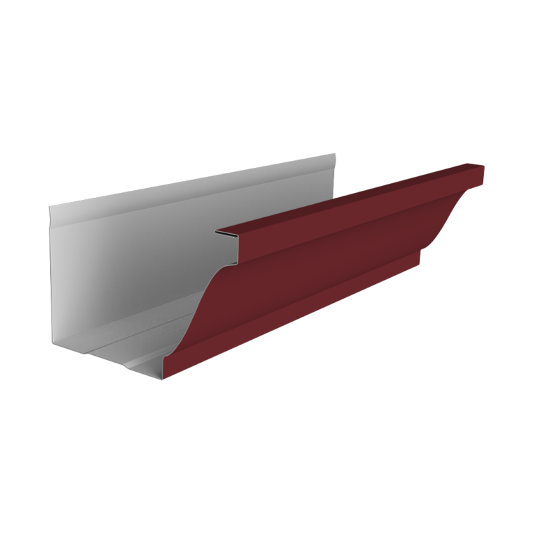 Желоб прямоугольный Vortex Lite 130мм 3м PE RAL 3005 красное вино