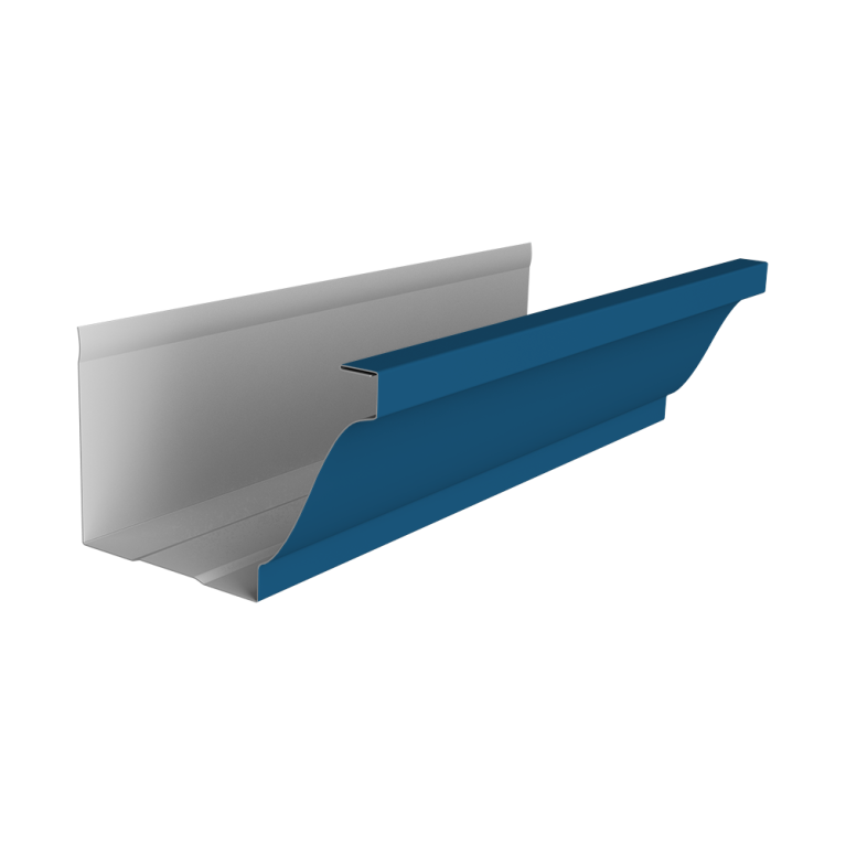 Желоб прямоугольный Vortex Lite 130мм 3м PE RAL 5005 сигнальный синий