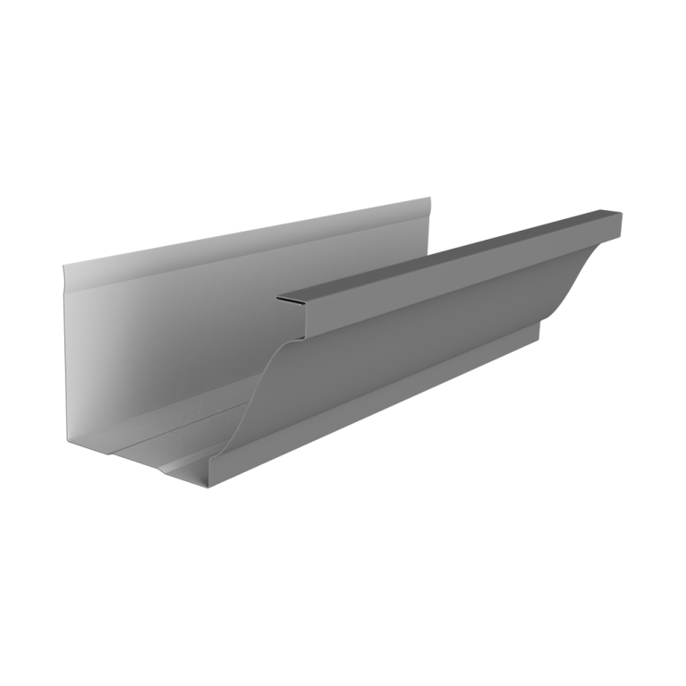 Желоб прямоугольный Vortex Lite 130мм 3м PE RAL 7004 сигнальный серый