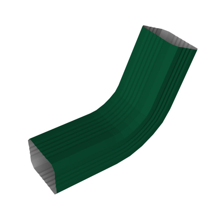 Колено стока гофрированное Vortex Lite 76х102мм PE RAL 6005 зеленый мох