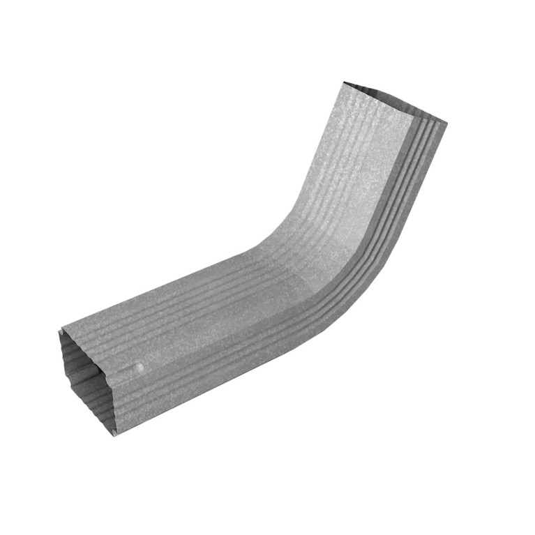 Колено трубы гофрированное Vortex Lite 76х102мм Zn