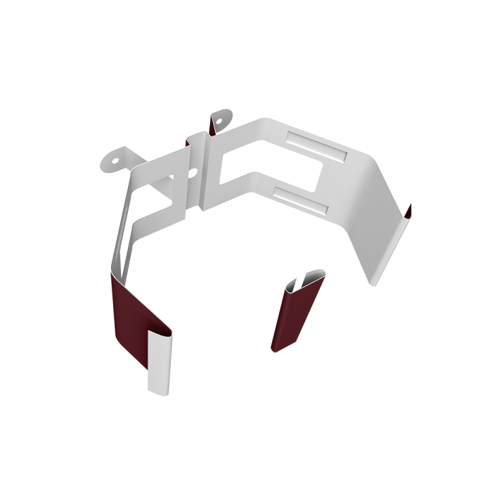 Крепление трубы для гофры на дерево Vortex Lite PE RAL 3005 красное вино