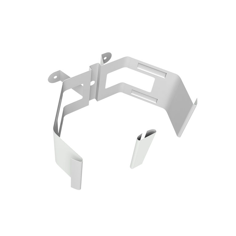 Крепление трубы для гофры на дерево Vortex Lite PE RAL 9003 сигнальный белый