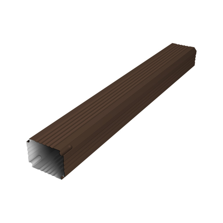 Труба гофрированная Vortex Lite 76х102х1000мм PE RAL 8017 шоколад