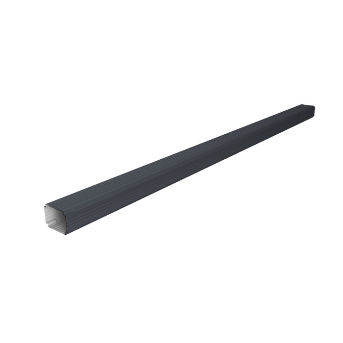 Труба гофрированная Vortex Lite 76х102х3000мм PE RAL 7024 мокрый асфальт