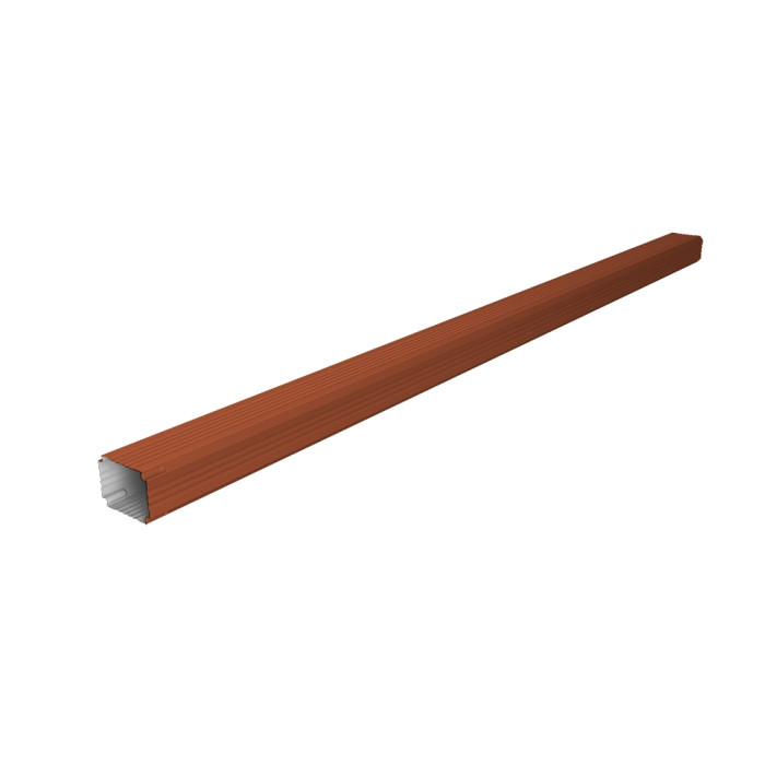 Труба гофрированная Vortex Lite 76х102х3000мм PE RAL 8004 терракота