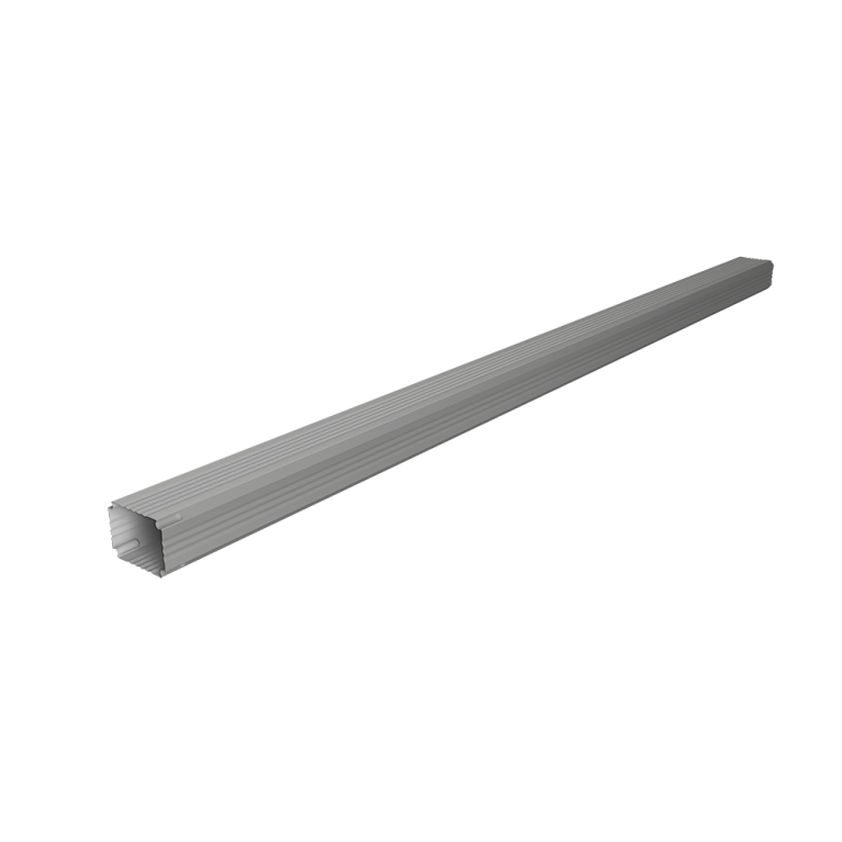 Труба гофрированная Vortex Lite 76х102х3000мм PE RAL 9006 бело-алюминиевый