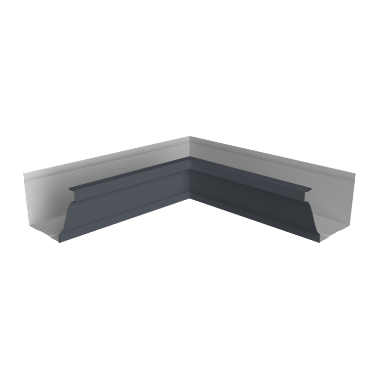 Угол желоба внутренний Vortex Lite 130мм NEW RAL 7024 мокрый асфальт