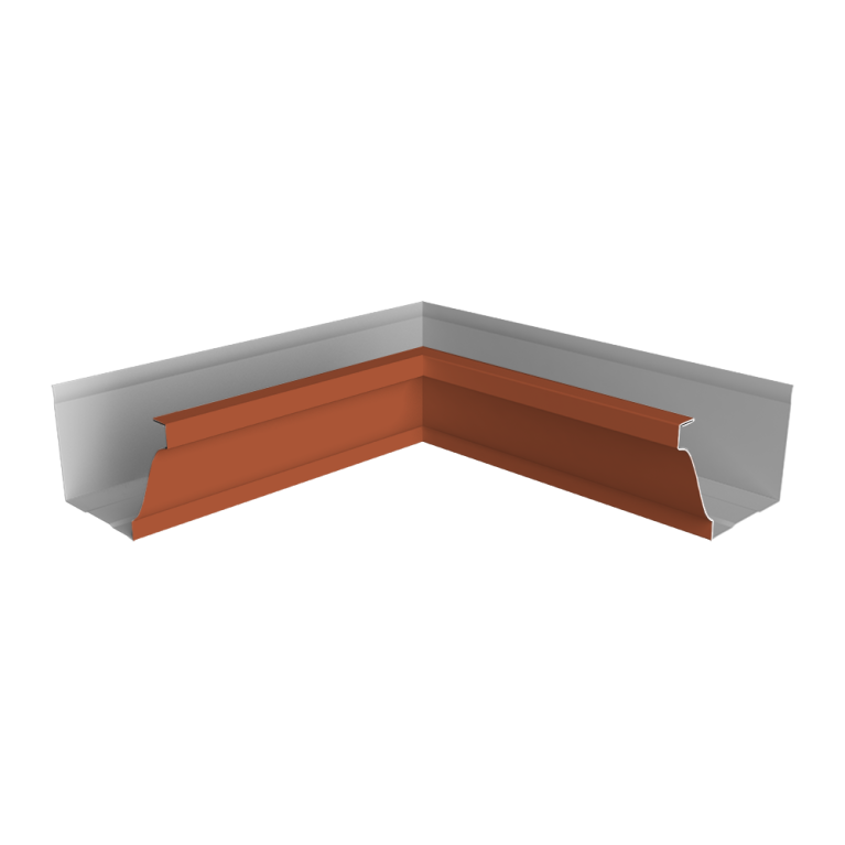 Угол желоба внутренний Vortex Lite 130мм NEW RAL 8004 терракота