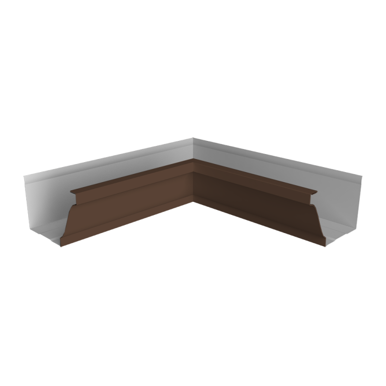 Угол желоба внутренний Vortex Lite 130мм NEW RAL 8017 шоколад