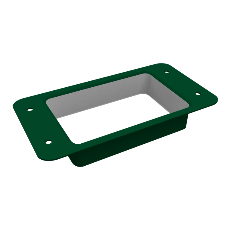 Воронка врезная прямоугольная Vortex Lite PE RAL 6005 зеленый мох