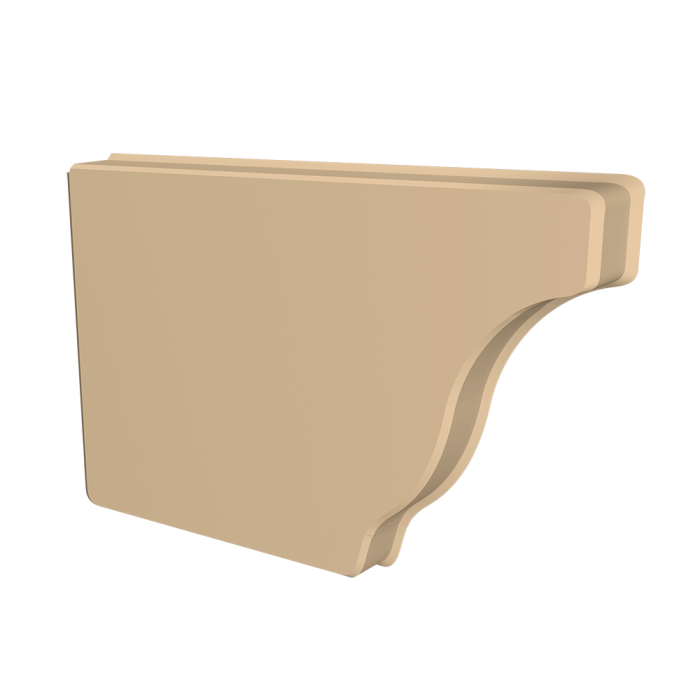 Заглушка желоба левая Vortex Lite 130мм RAL 1014 слоновая кость